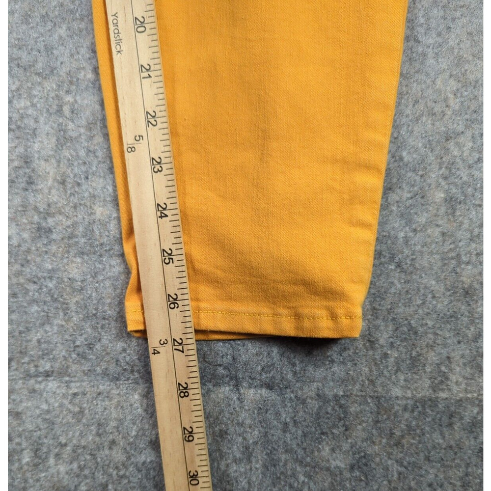 A.N.A A New Approach Jeans Womens 10 Yellow Skinny Ankle Stretch Cotton - Picture 6 of 9